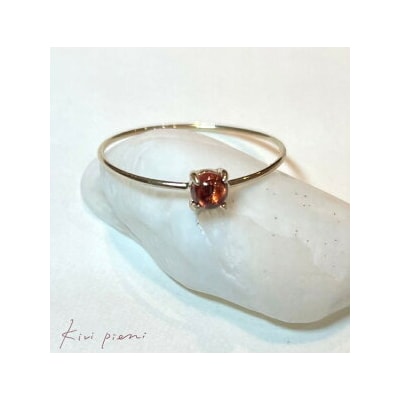 【天然石ジュエリー】 モザンビークガーネット k10(10金)リング◇