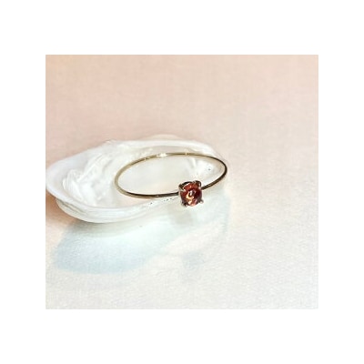 【天然石ジュエリー】 モザンビークガーネット k10(10金)リング◇ ※着日指定不可