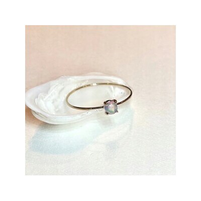 【天然石ジュエリー】 オパール k10(10金)リング◇