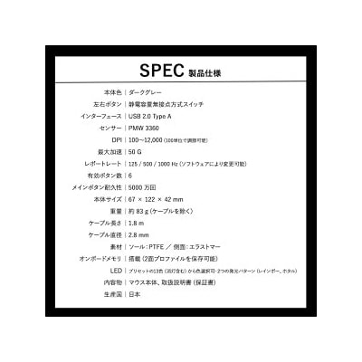 REALFORCE RM1 MOUSE (型式:RFM02U21) 