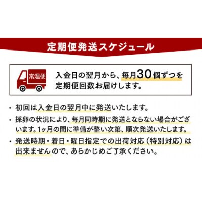 【8ヶ月定期便】【毎月前半発送】相模原市田名のおがわのたまご Mサイズ30個(27個+割れ補償3個)