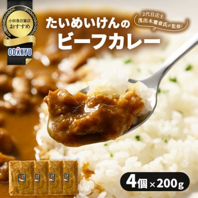 ≪小田急百貨店おすすめ≫「たいめいけん」ビーフカレー 200g×4個