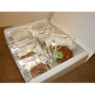 相模原市で栽培しているオリーブの葉で作られているフロランタン