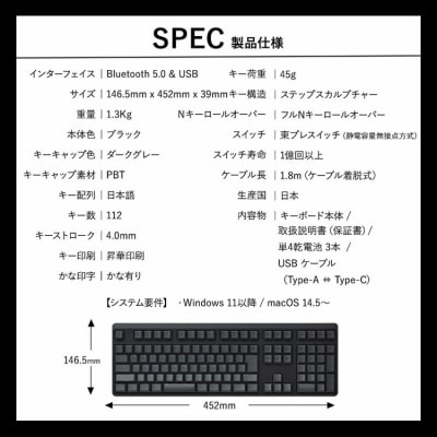 東プレ REALFORCE R4 (型式:R4HA61)