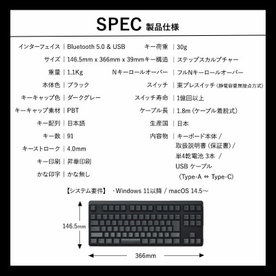 東プレ REALFORCE R4 (型式:R4HC13)
