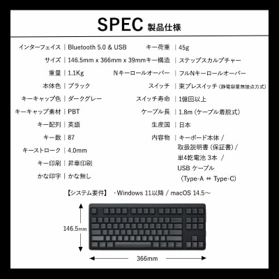 東プレ REALFORCE R4 (型式:R4HD11)