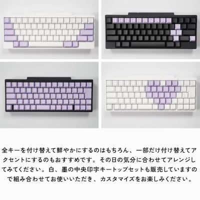 HHKBキートップセット(藤)日本語配列/無刻印 PD-KB420KTLPN