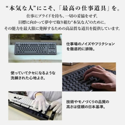 東プレ REALFORCE R4  英語配列 テンキーレス 30g 黒 (型式:R4HD13)