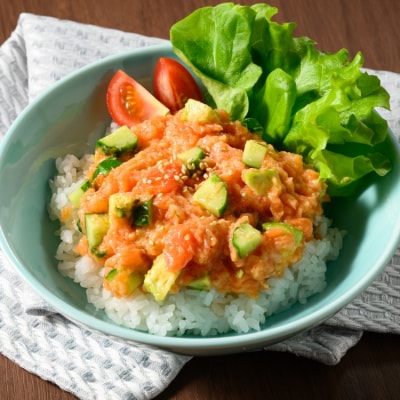 【県水の熟成まぐろ】熟成本鮪入りねぎとろ、熟成サーモンたたき、バババババター、まぐろカマ煮詰め合わせ