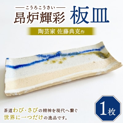 【SDGs】陶芸家 佐藤典克作 昂炉輝彩 板皿