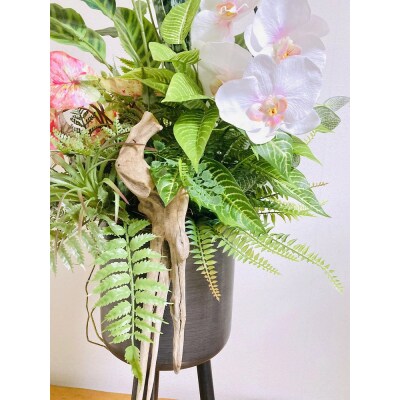 人工観葉植物 天然流木アート『カラティア』