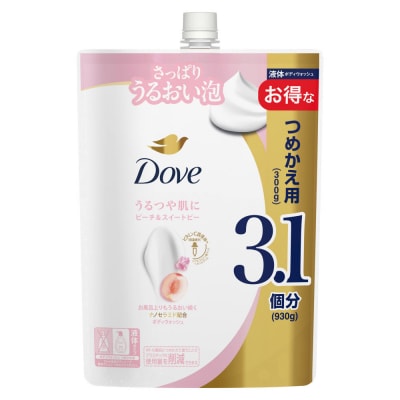 ダヴ ボディウォッシュ ピーチ&スイートピー つめかえ用 930g×6