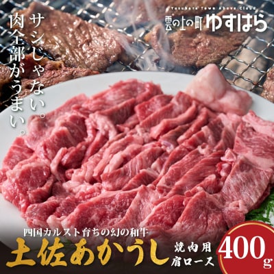 低温でも脂身がとろける土佐あかうし焼肉用肩ロース　400g