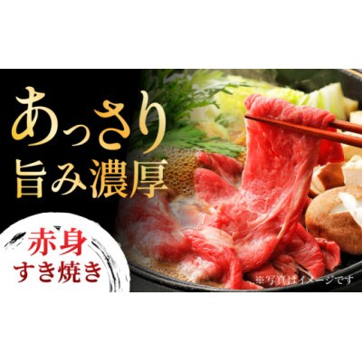 【毎月定期便】博多和牛赤身ロースすき焼き食べ比べ計1kg U050-3MT-BFS3-03　全3回