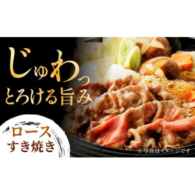 【毎月定期便】博多和牛赤身ロースすき焼き食べ比べ計1kg U050-3MT-BFS3-03　全3回