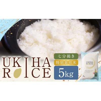 UKIHA RICE 7分搗き5kg(特別栽培米)063-0068
