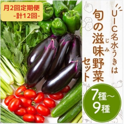 【2週間毎定期便】名水うきは 旬の滋味(じみ)野菜セット　全12回