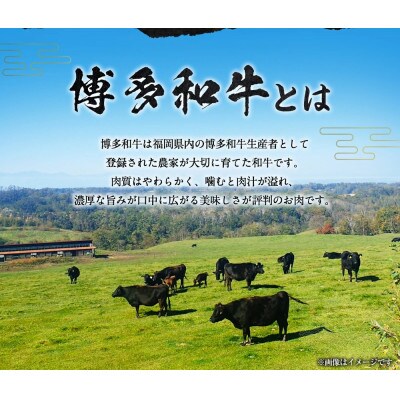 【博多和牛】もも肉のうす切り400g×1パック(自家製旨辛みそたれ付き) U011-1PP-BF05