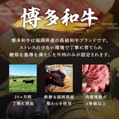 【厳選部位】【A4～A5】博多和牛サーロインしゃぶしゃぶすき焼き用 500g(うきは市)