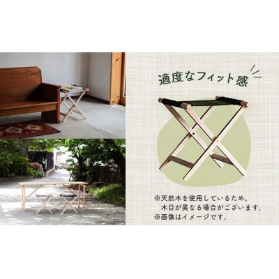 杉工場 折りたたみイス (イエロー)