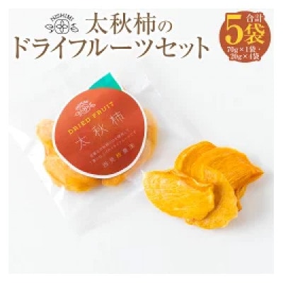 西見柿農園 太秋柿のドライフルーツセット(70g×1袋・20g×4袋)