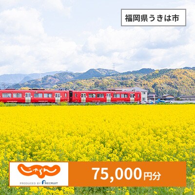 【じゃらんふるさと納税クーポン】 福岡県うきは市でつかえる75,000円 クーポン