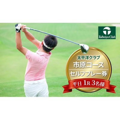 太平洋クラブ市原コース【平日1R】3名様セルフプレー券[53960689]