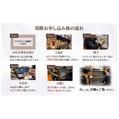 オーダースーツお仕立券【3万円分】YOSHIMURA&SONS/オーダースーツのヨシムラでご利用可能