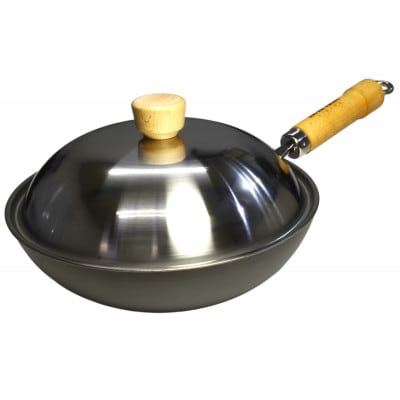 リバーライト 極JAPAN 炒め鍋(右口) 28cm 蓋付きセット IH対応