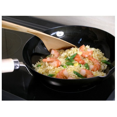 リバーライト 極JAPAN 炒め鍋(右口) 28cm 蓋付きセット IH対応