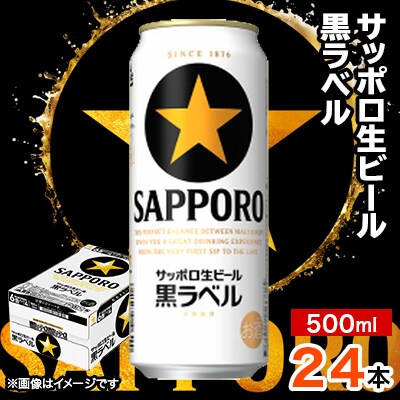 2023年5月発送開始『定期便』サッポロ黒ラベル 500ml×24本 全6回