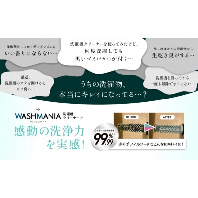 WASHMANIA 洗濯槽クリーナー 200g (1回分)