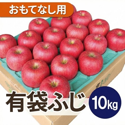 【2026年4～5月出荷予定】平均糖度13度以上! 有袋ふじ 約10kg おもてなし用