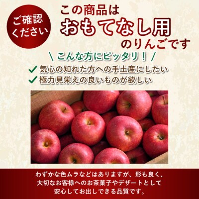 【2026年4～5月出荷予定】平均糖度13度以上! 有袋ふじ 約10kg おもてなし用
