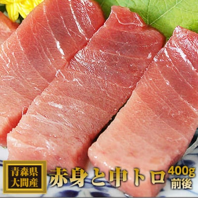 大間産本マグロ 赤身と中トロセット 各200g前後(合計400g前後)
