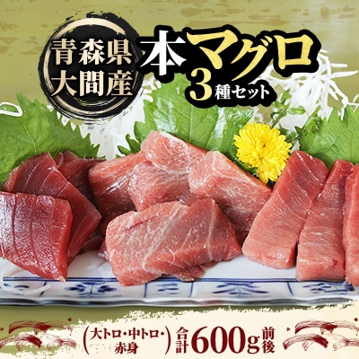 大間産本マグロ 3種セット(大トロ・中トロ・赤身) 合計600g前後