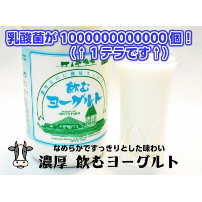 飲むヨーグルト 900ml×6本セット 乳酸菌が1テラ個の濃厚のむヨーグルト