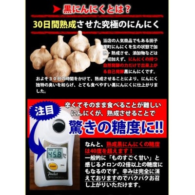 青森県田子町産 田子の黒にんにく Mサイズ6玉セット