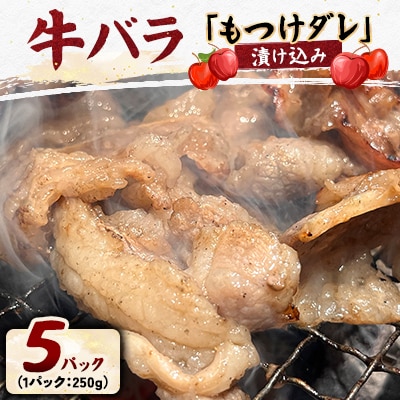 牛バラの「もつけダレ」漬け込み(250g×5)