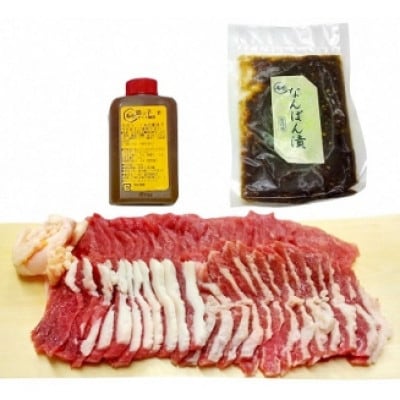 桜鍋用馬肉(上肉)+たれセット(4人前)