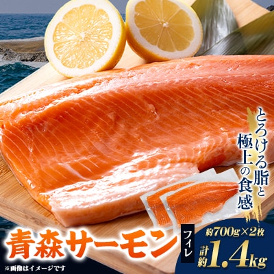 青森サーモン　フィレ2枚(1枚約700g)