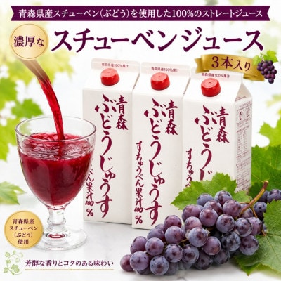 スチューベンジュース1L×3本入り