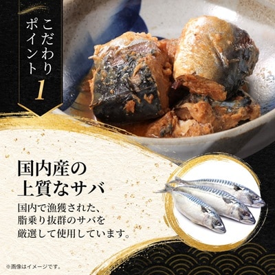 あいこちゃんプレミアム サバ缶味噌煮　190g×6缶
