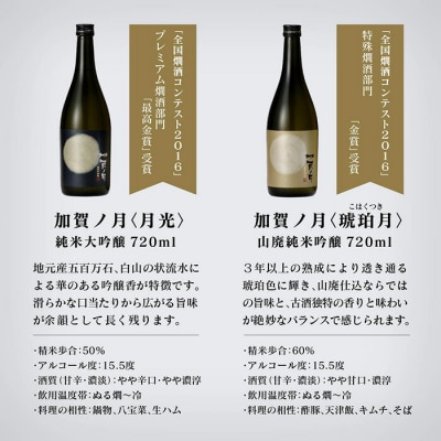 日本酒 加賀ノ月 月暦セット 720ml×6本 日本酒飲み比べ 清酒 加越酒造