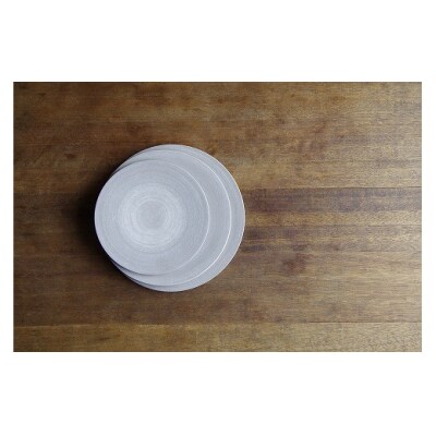 CONCRETE CERAMIC Plate M 1枚 九谷焼プレート 皿 シンプル インテリア
