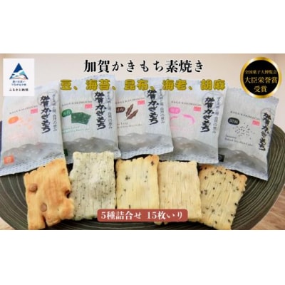 加賀かきもち素焼き詰め合わせセット 5種15枚 かき餅 もち