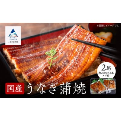 国産うなぎ蒲焼 2尾(各200g) 関西風うなぎの蒲焼き ※真空包装でお届け