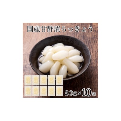 国産甘酢漬らっきょう 10袋セット らっきょう漬け 漬物