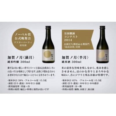 日本酒 加賀ノ月 ミニボトル詰め合わせ 300ml×12本 日本酒飲み比べ 清酒 加越酒造