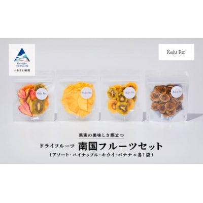 KajuRe 南国フルーツセット 4種 ドライフルーツ(アソート パイン キウイ バナナ)